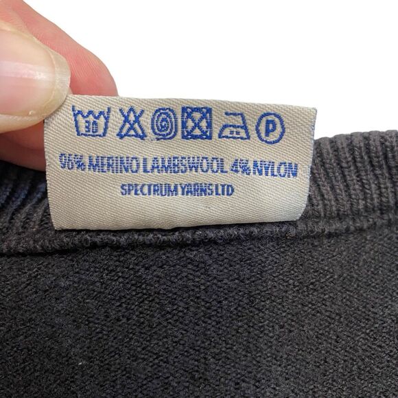 Glenbrae Spiral Sweater Size XL Merino Wool Blend Jumper Embroidered Logo *READ* - Picture 8 of 12